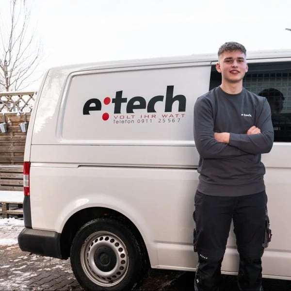Auszubildender bei e:tech